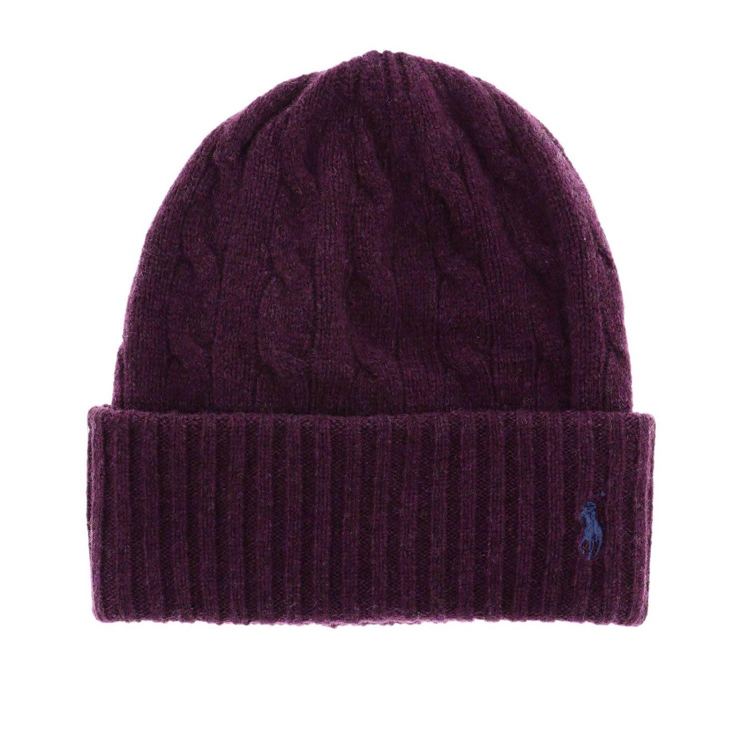 burgundy polo beanie