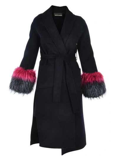 Shop Ermanno Ermanno Scervino Ermanno Scervino Coat In Black