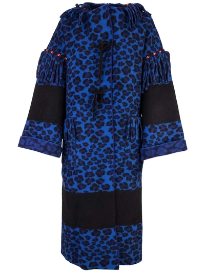 Shop Alanui Coat In Blue