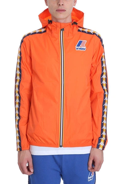 K-way Kappa X Collaboration Jacket In Orange Nylon | ModeSens