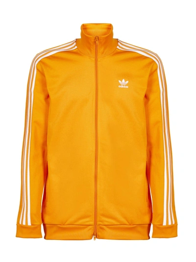 Shop Adidas Originals Beckenbauer Track Jacket In Arancio Bianco