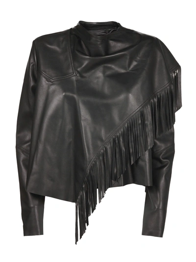 Shop Isabel Marant Nestor Leather Jacket In Nero