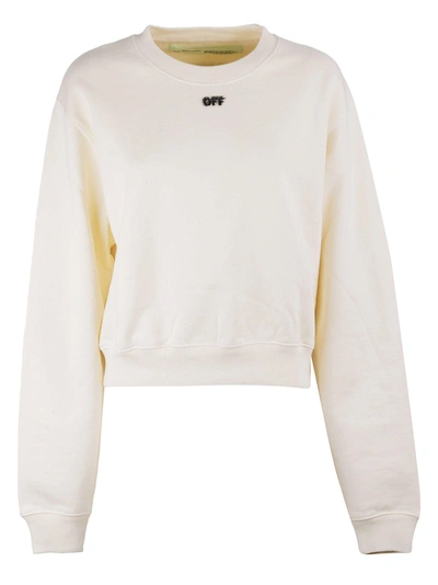 Shop Off-white Arrow Sweater In White Black