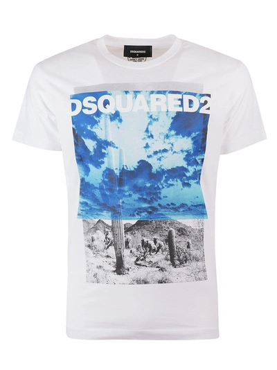 Dsquared2 Cactus Print T-shirt In Basic | ModeSens