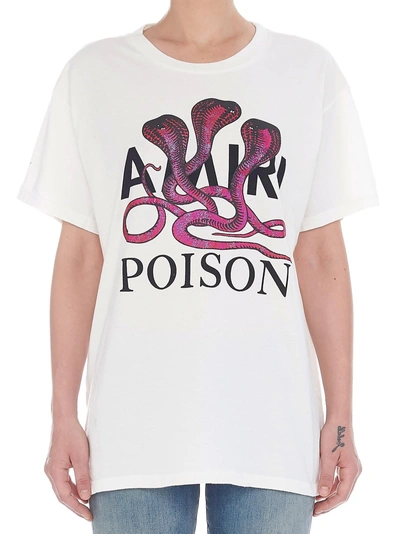Shop Amiri 'snake Poison' T-shrit In White