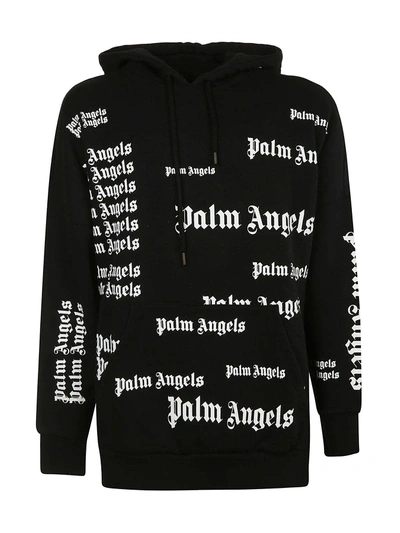 Shop Palm Angels Ultra Logo Over Hoodie In Black