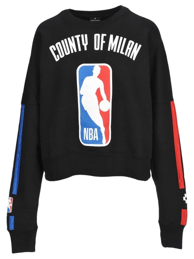 Shop Marcelo Burlon County Of Milan Felpa Nba In Black