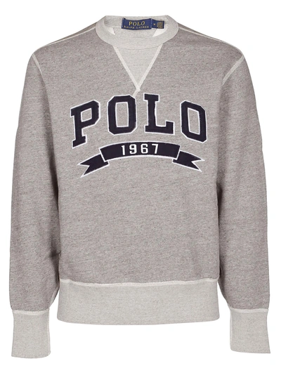 Shop Polo Ralph Lauren Logo Embroidered Sweatshirt