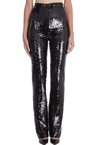 Shop 16arlington Black Sequins Cr?pe Pants