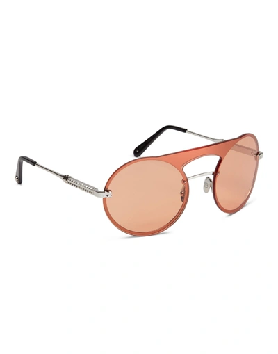 Shop Philipp Plein Sunglasses Bubble In Black/orange/normal/nk