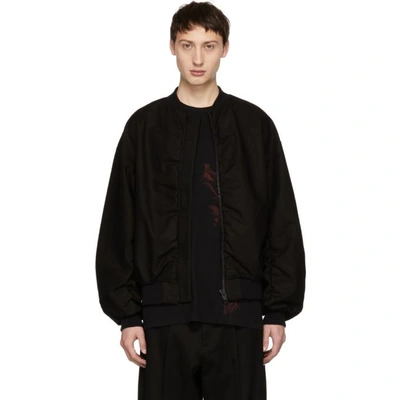 Lad Musician Black Ma-1 Bomber Jacket In 26superblac | ModeSens