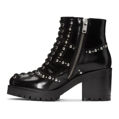 Shop Mcq By Alexander Mcqueen Mcq Alexander Mcqueen Black Studded Hanna Boots In 1000 - Blac