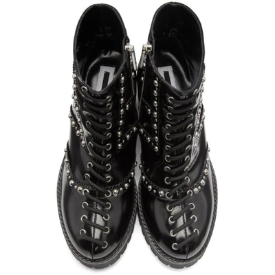 Shop Mcq By Alexander Mcqueen Mcq Alexander Mcqueen Black Studded Hanna Boots In 1000 - Blac
