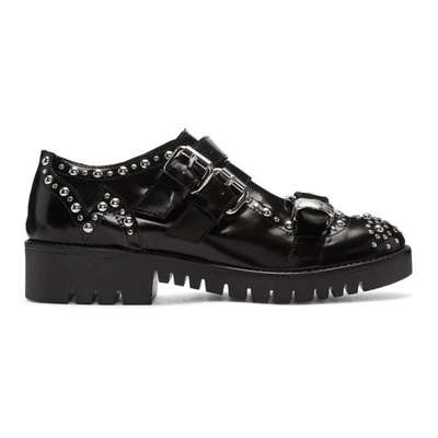 Shop Mcq By Alexander Mcqueen Mcq Alexander Mcqueen Black Studded Ellis Brogues In 1000 - Blac