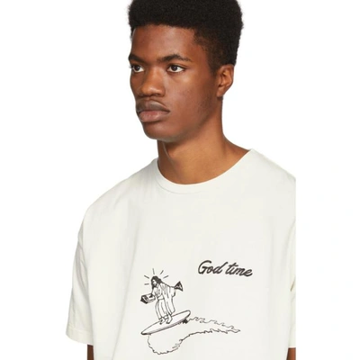 Shop Remi Relief Off-white God Time T-shirt In Off White