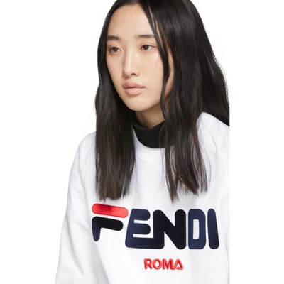 Shop Fendi White  Mania Sweatshirt In F0znm White