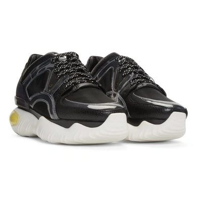 Shop Fendi Black Runner Sneakers