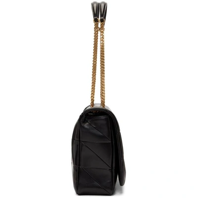 Shop Saint Laurent Black Jamie Giant  Carré Rive Gauche Chain Bag