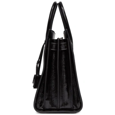 Shop Saint Laurent Black Eel Small Sac De Jour Bag In 1000 Black