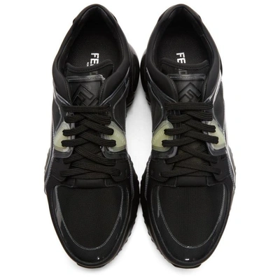 Shop Fendi Black Runner Sneakers In F13tn.black