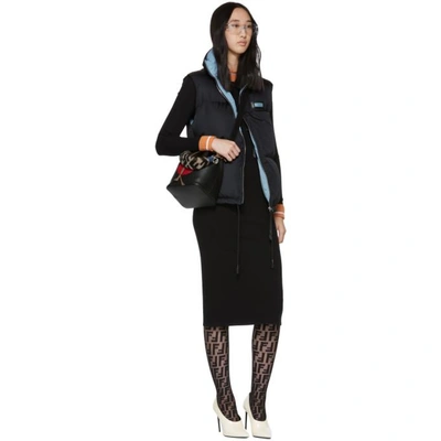 Fendi Double F Logo Tights In F0qa1 Black