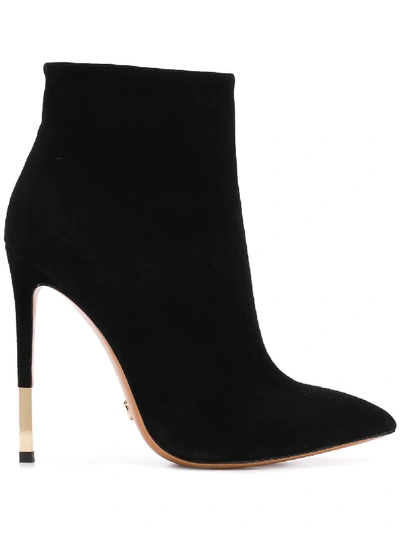Shop Gianni Renzi Pointed Toe Ankle Boots In Nero
