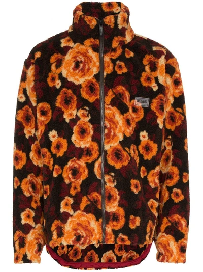 Shop Napa By Martine Rose Floral Zipped Jacket - Brown