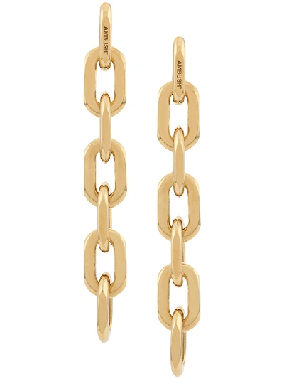 Shop Ambush Chain Earrings In Gold