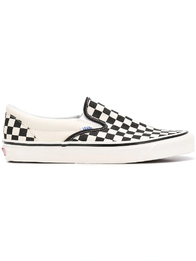 Vans Checkerboard Slip-on Sneakers - Black In Black