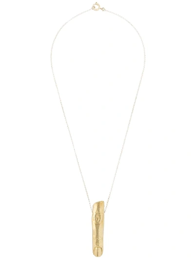 Shop Angostura Leila Finger Necklace In Gold