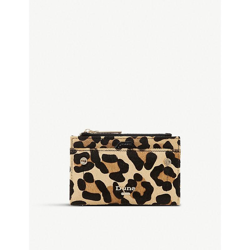 dune leopard print purse
