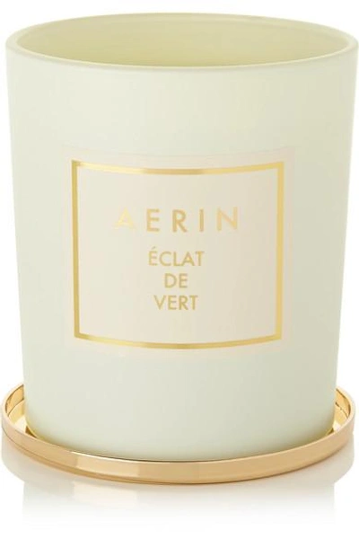 Shop Aerin Beauty Éclat De Vert Scented Candle, 200g In Colorless
