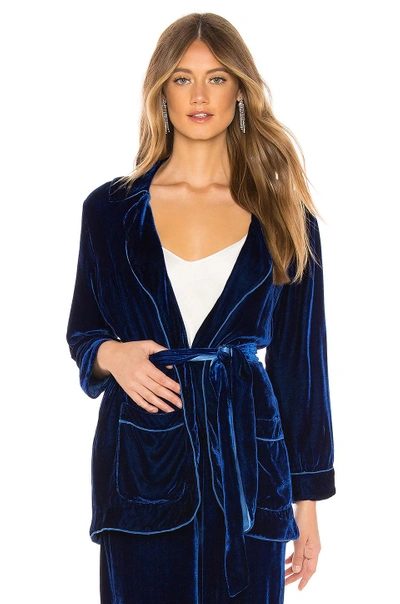 Shop Amanda Bond Matilda Belted Blazer In Cobalt