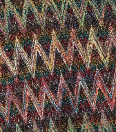 Shop Missoni Stretch Silk Knit Dress In Multicoloured