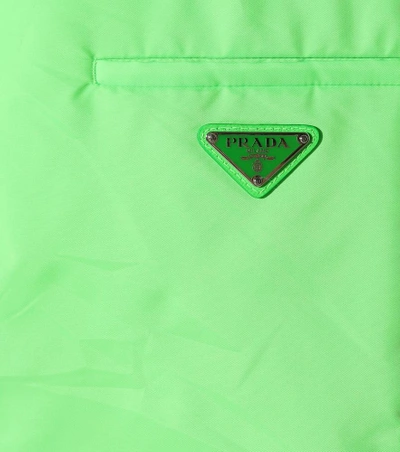 Shop Prada Wrap-front Skirt In Green