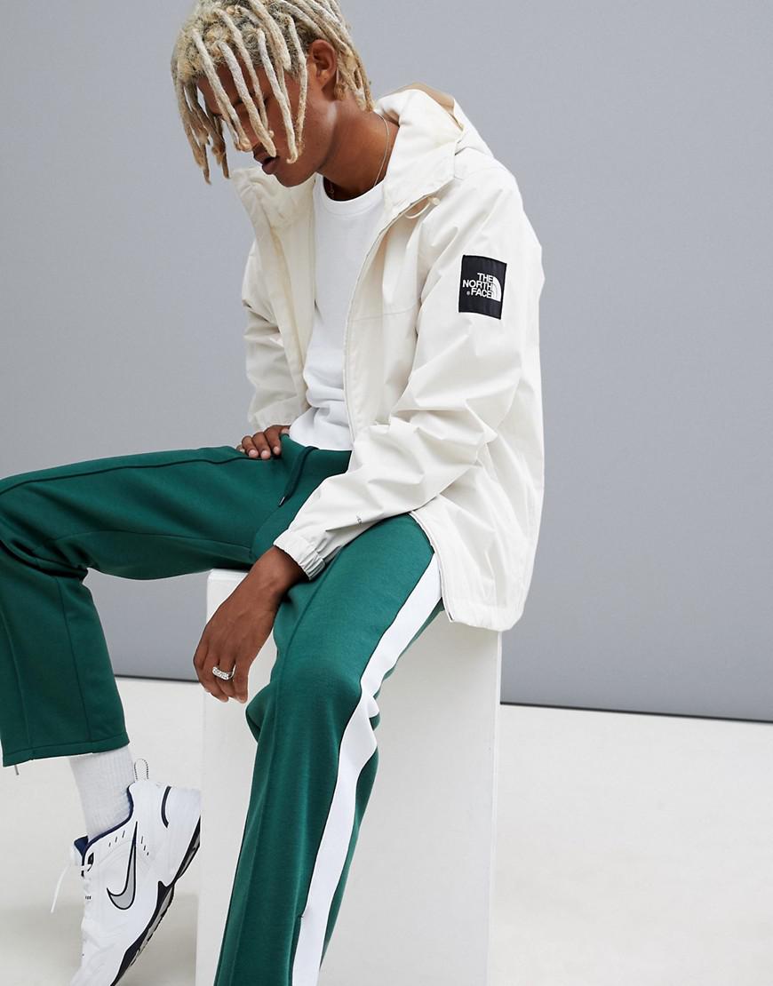 the north face mountain q jacket in vintage white