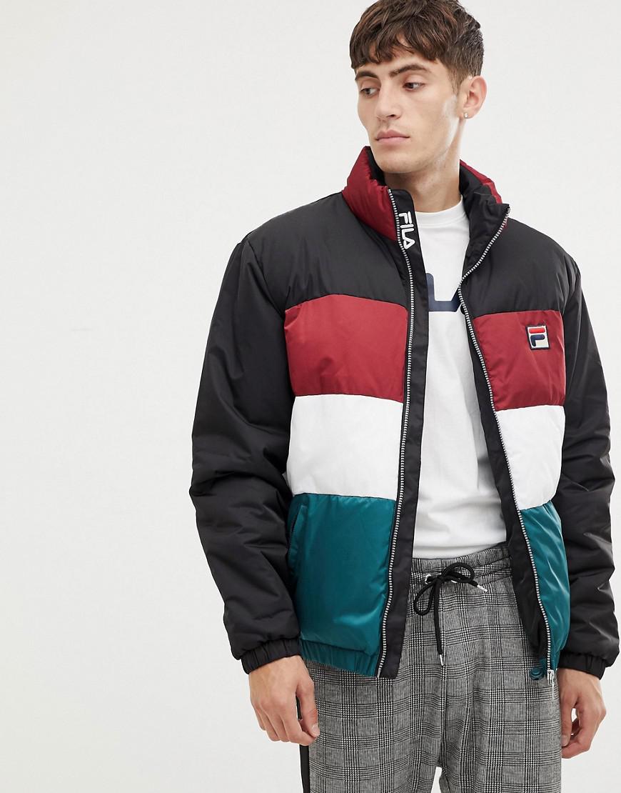 fila white line jacket