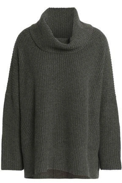 Shop Autumn Cashmere Woman Wool-blend Sweater Army Green