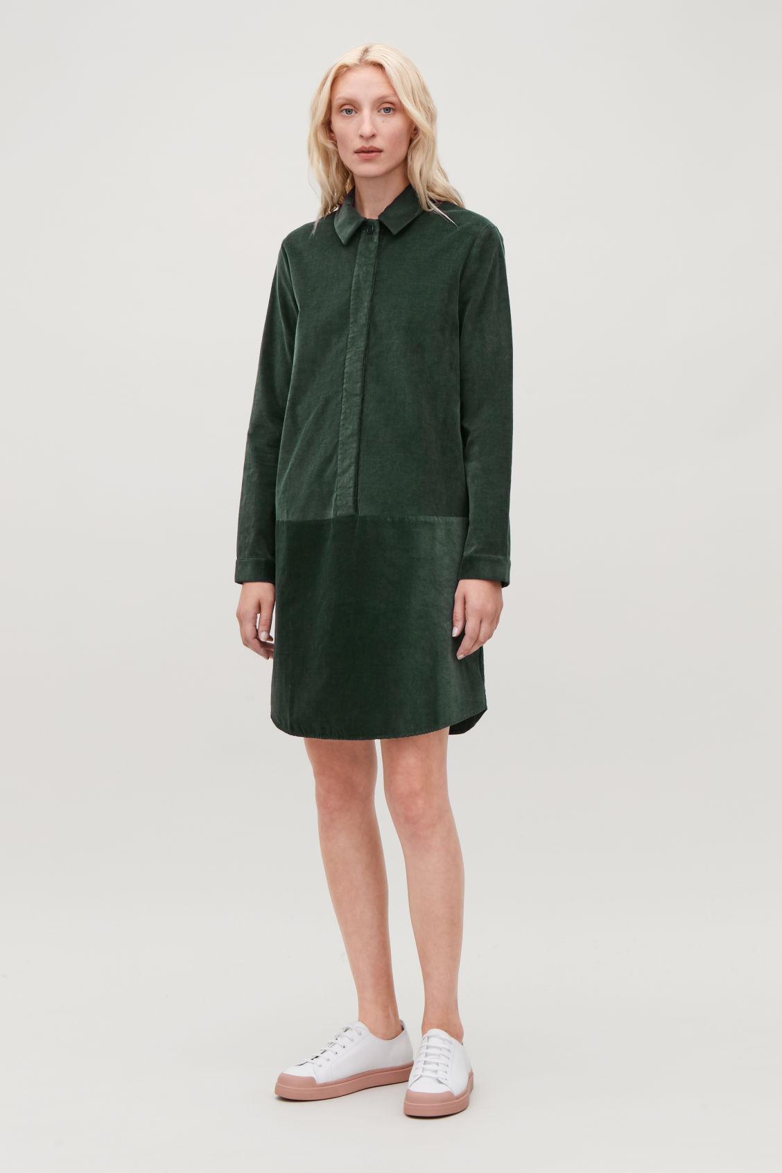 Cos Green Shirt Dress 2024