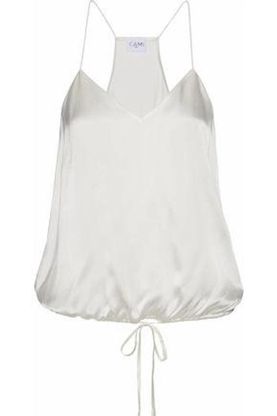Shop Cami Nyc Woman The Larsen Silk-charmeuse Camisole White