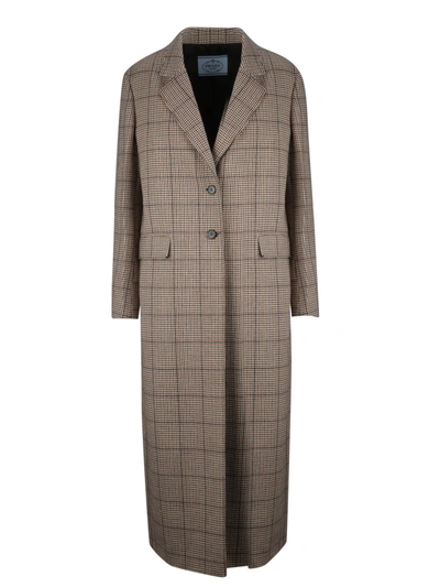 Shop Prada Single-breasted Coat In F0041