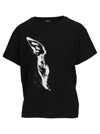 Shop Marcelo Burlon County Of Milan Cat Low Light T-shirt In Black/white