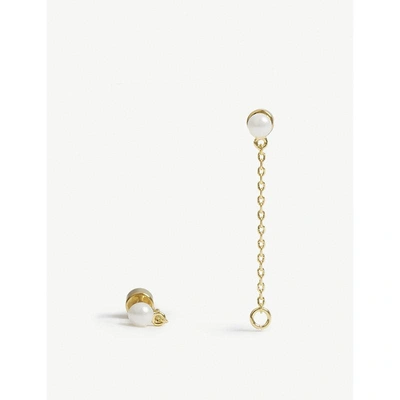 Shop Astrid & Miyu Zodiac Gemini Earrings In Gold
