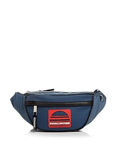 Shop Marc Jacobs Sport Belt Bag In Blue Sea/silver