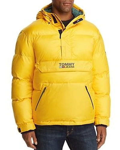 Shop Tommy Jeans Pullover Puffer Jacket In Spectra Yellow