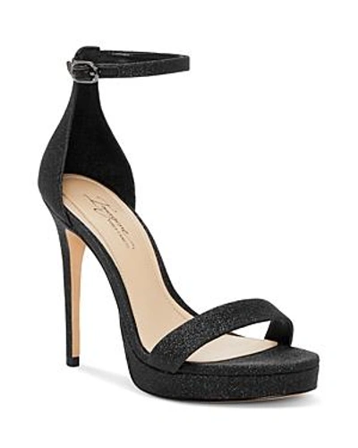 Shop Imagine Vince Camuto Women's Preslyn Open Toe Leather Platform High-heel Sandals In Black