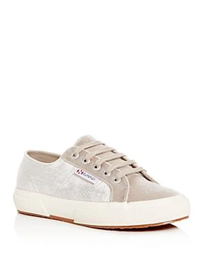 Shop Superga Women's Classic Lace-up Sneakers In Light Gray