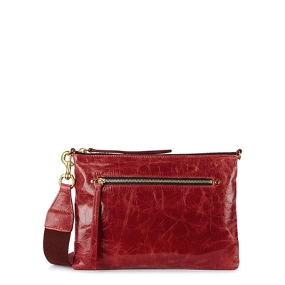 Shop Isabel Marant Nessah Red Leather Cross-body Bag