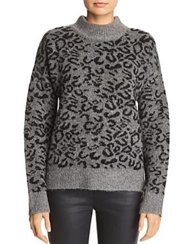 Shop John And Jenn Xavier Leopard-print Sweater In Black Leopard
