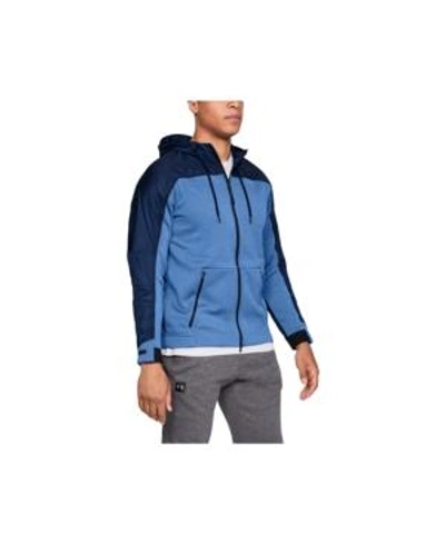 Shop Under Armour Men's Coldgear Swacket In Royal/academy